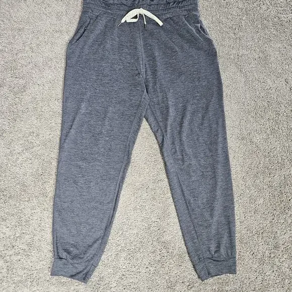 Vuori All Day Jumpsuit Women's Large Heather Gray Tapered Loungewear Active - Picture 2 of 14